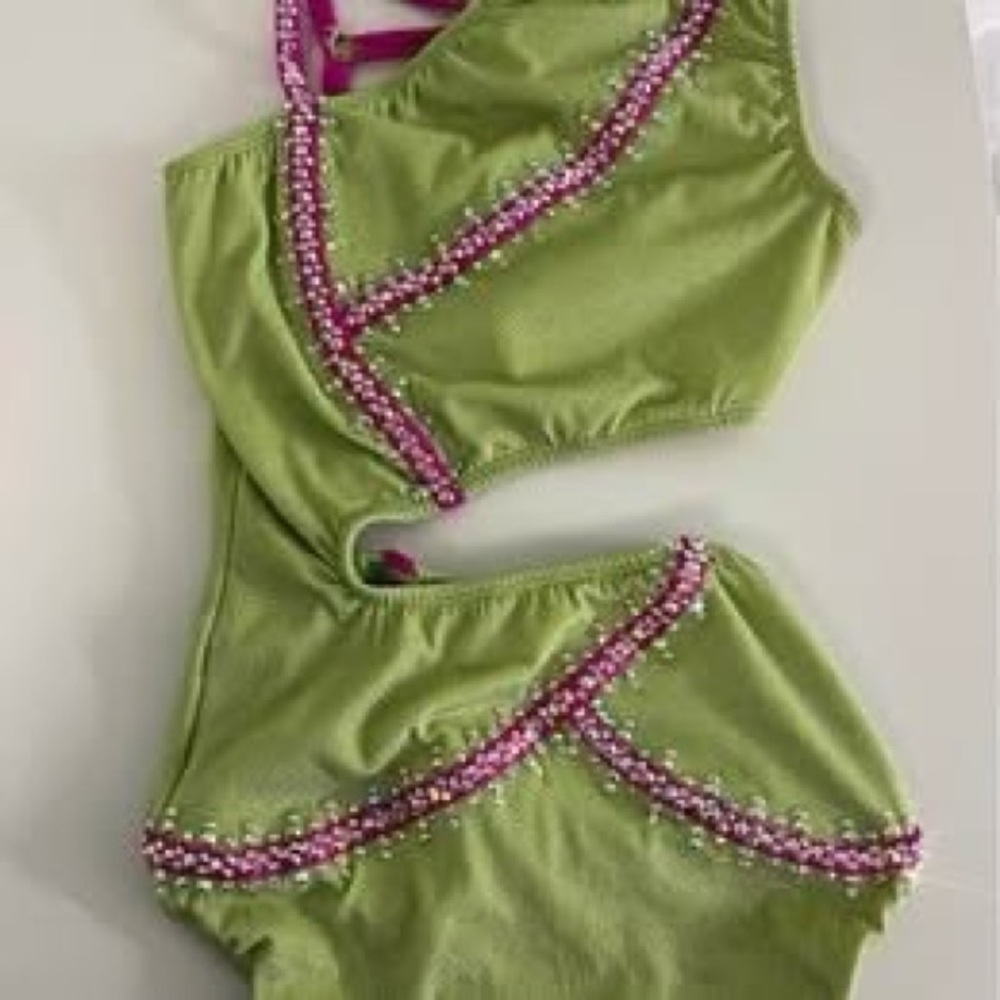 Green and Pink Kids Costume